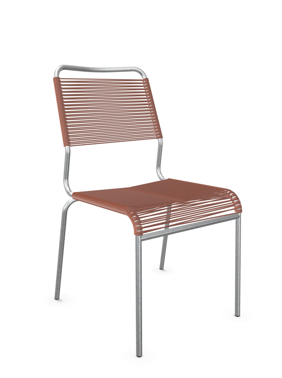 Schaffner Rigi Comfort chaise Spaghetti Terracotta 84 Galvanisé à chaud 02 