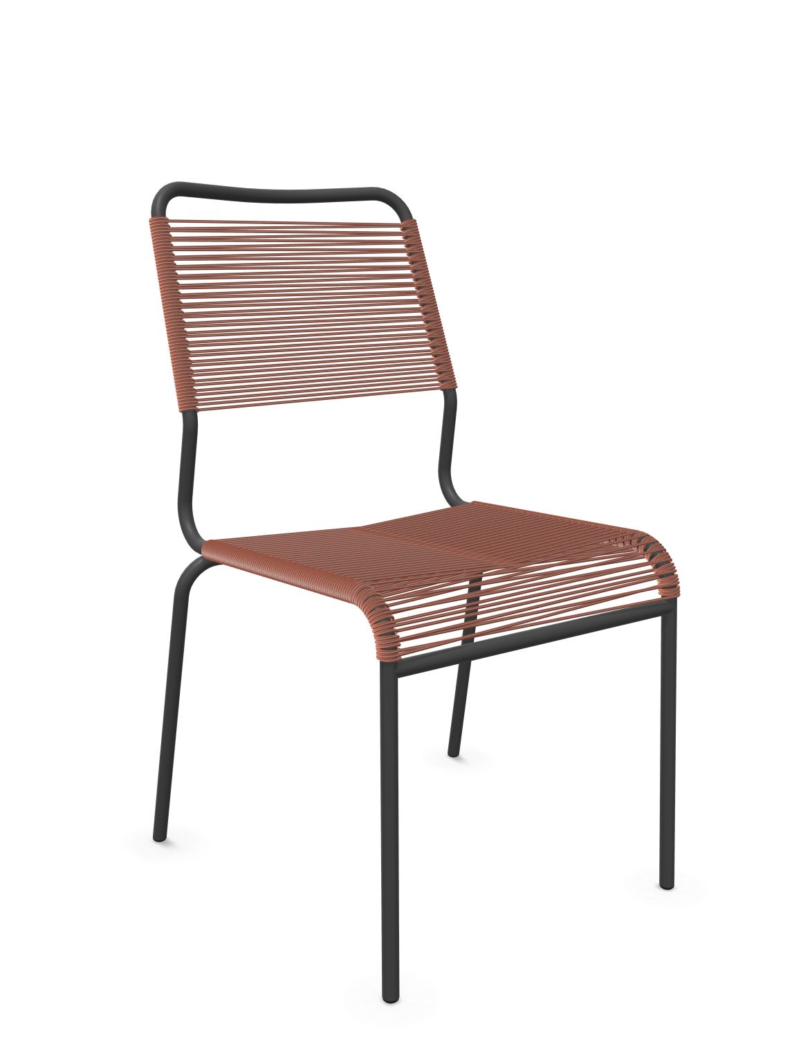 Schaffner Rigi Comfort chaise Spaghetti Terracotta 84 Noir 91 