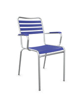 Schaffner Rigi Fauteuil Repas Lattes Bleu 53 Galvanisé à chaud 02 
