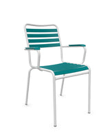 Schaffner Rigi Fauteuil Repas Lattes Bleu Kali 56 Blanc 90 