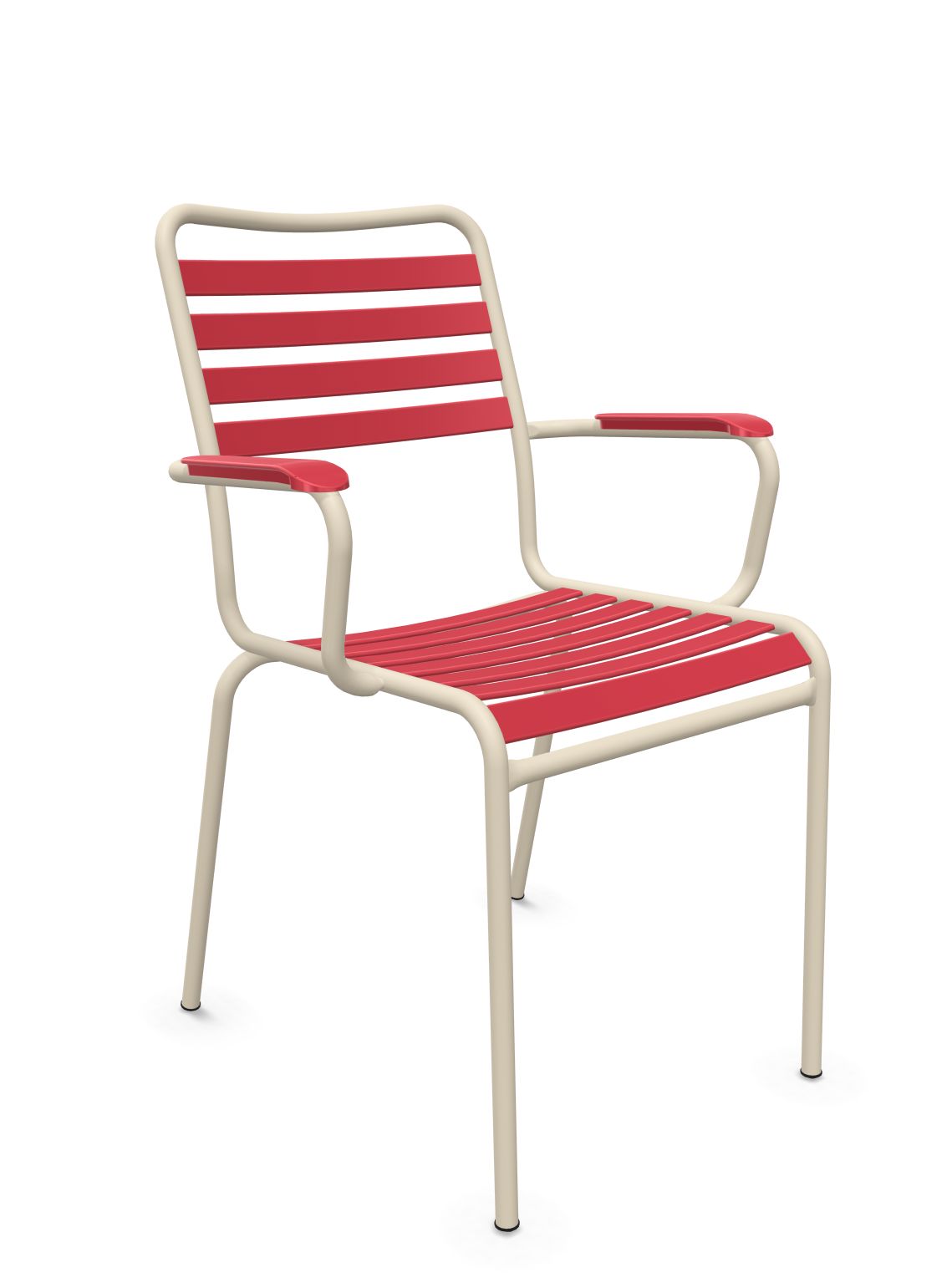 Schaffner Rigi Fauteuil Repas Lattes Rouge Érable 33 Sable Pastel 15 