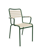 Schaffner Rigi Fauteuil Repas Lattes Sable Pastel 15 Vert Sapin 66 