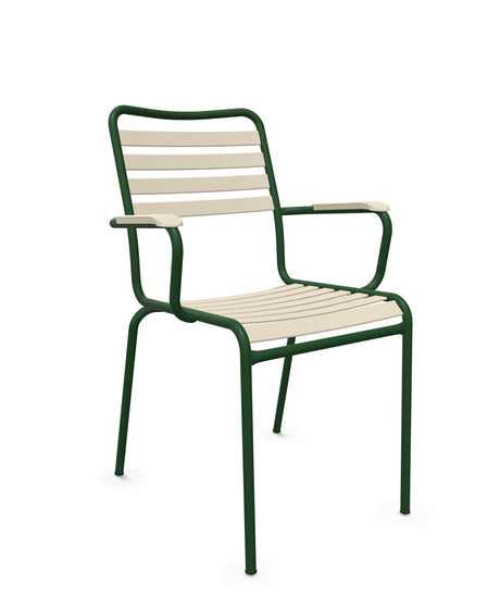 Schaffner Rigi Fauteuil Repas Lattes Sable Pastel 15 Vert Sapin 66 