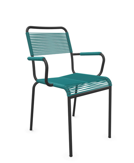Schaffner Rigi fauteuil repas Spaghetti Bleu Kali 56 Anthracite 77 