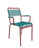 Schaffner Rigi fauteuil repas Spaghetti Bleu Kali 56 Rouge 30 