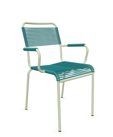 Schaffner Rigi fauteuil repas Spaghetti Bleu Kali 56 Vert Pastel 64 