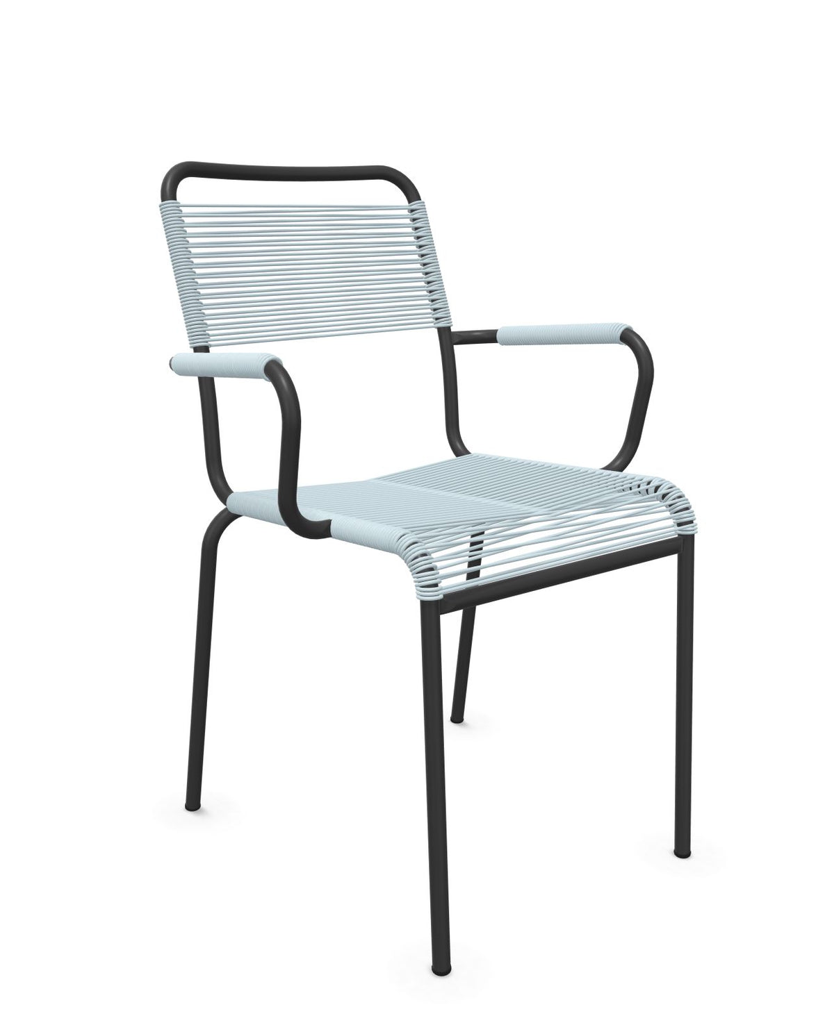 Schaffner Rigi fauteuil repas Spaghetti Bleu Pastel 51 Anthracite 77 