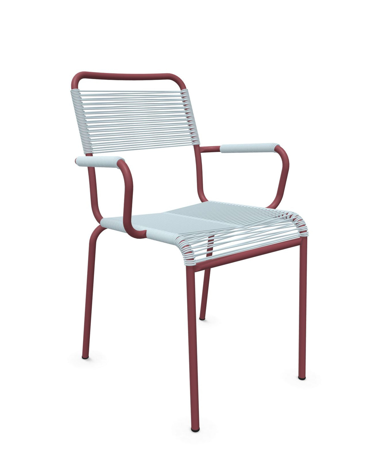Schaffner Rigi fauteuil repas Spaghetti Bleu Pastel 51 Bordeaux 38 