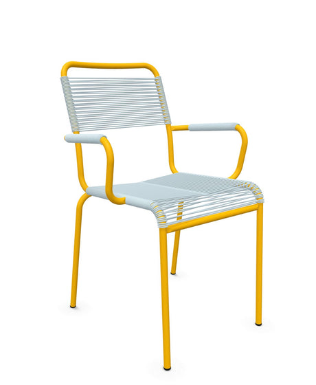 Schaffner Rigi fauteuil repas Spaghetti Bleu Pastel 51 Jaune 11 