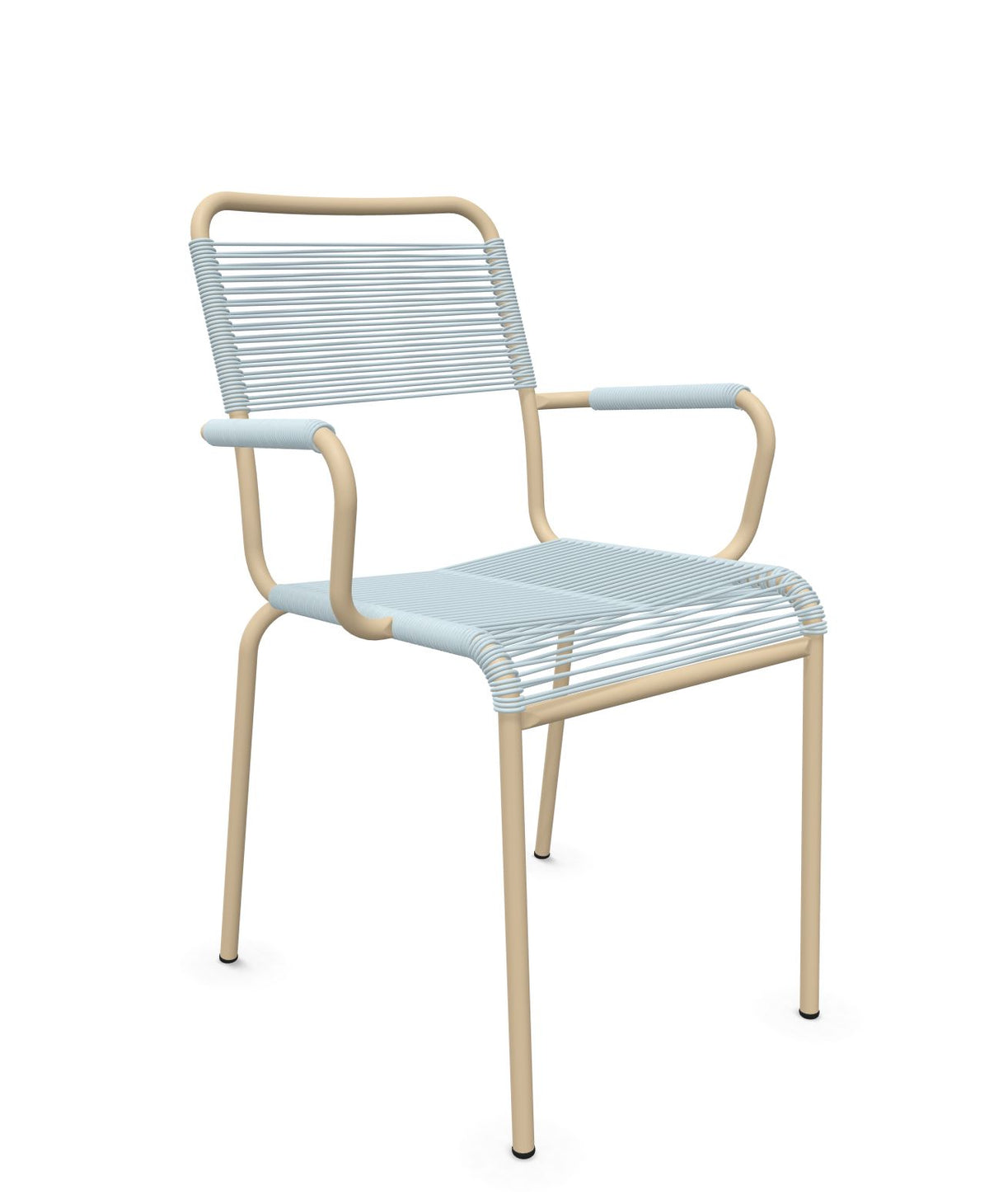 Schaffner Rigi fauteuil repas Spaghetti Bleu Pastel 51 Marron Pastel 83 