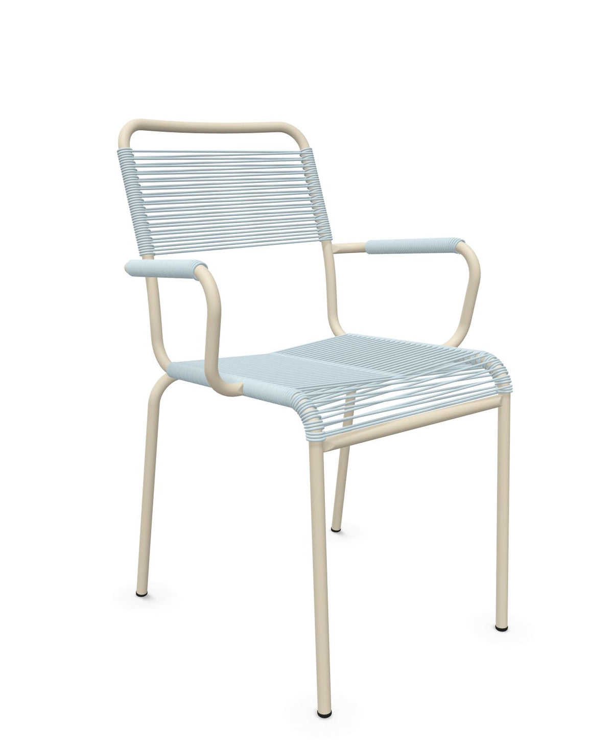 Schaffner Rigi fauteuil repas Spaghetti Bleu Pastel 51 Sable Pastel 15 