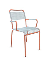 Schaffner Rigi fauteuil repas Spaghetti Bleu Pastel 51 Terracotta 84 