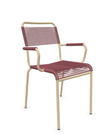 Schaffner Rigi fauteuil repas Spaghetti Bordeaux 38 Marron Pastel 83 