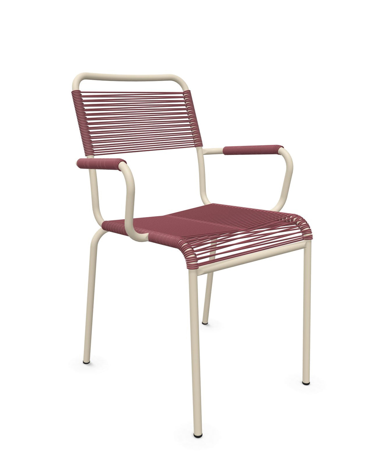 Schaffner Rigi fauteuil repas Spaghetti Bordeaux 38 Sable Pastel 15 