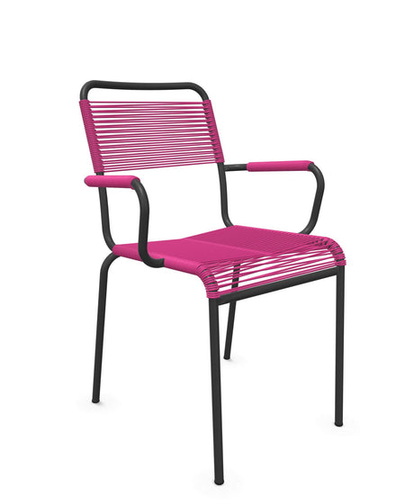 Schaffner Rigi fauteuil repas Spaghetti Rose 41 Anthracite 77 
