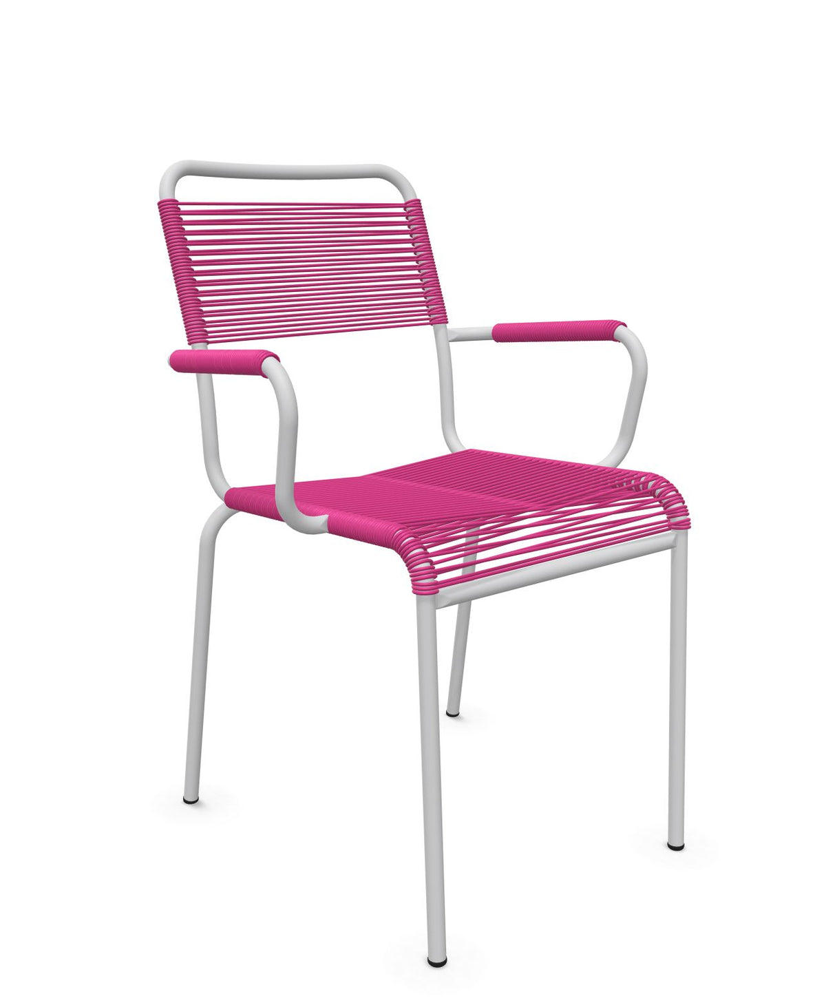 Schaffner Rigi fauteuil repas Spaghetti Rose 41 Gris Argent 78 
