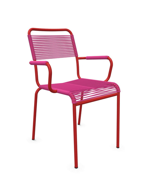 Schaffner Rigi fauteuil repas Spaghetti Rose 41 Rouge 30 