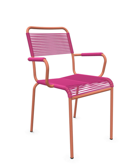 Schaffner Rigi fauteuil repas Spaghetti Rose 41 Terracotta 84 