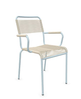 Schaffner Rigi fauteuil repas Spaghetti Sable Pastel 15 Bleu Pastel 51 