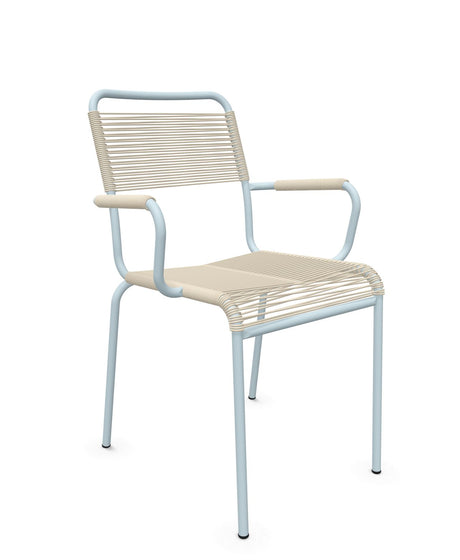 Schaffner Rigi fauteuil repas Spaghetti Sable Pastel 15 Bleu Pastel 51 