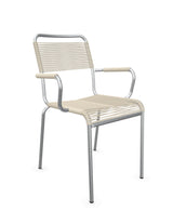Schaffner Rigi fauteuil repas Spaghetti Sable Pastel 15 Galvanisé à chaud 02 