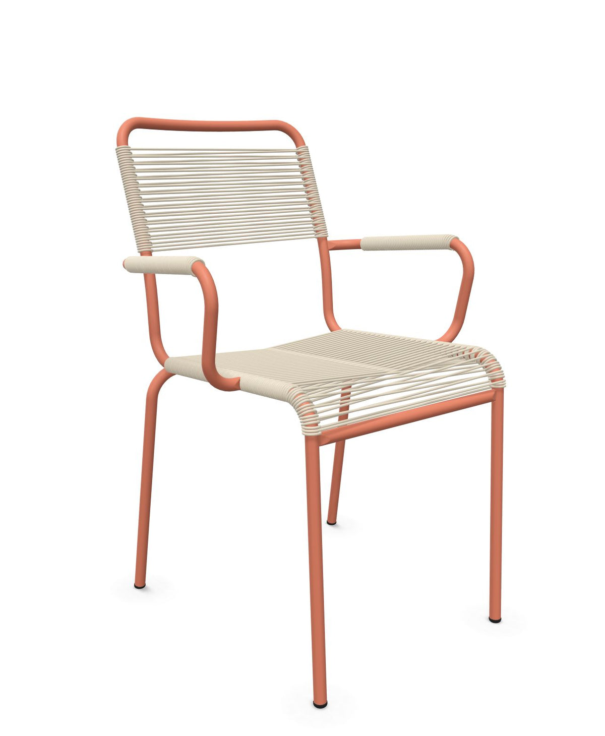 Schaffner Rigi fauteuil repas Spaghetti Sable Pastel 15 Terracotta 84 