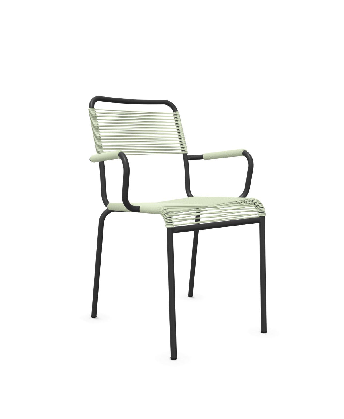 Schaffner Rigi fauteuil repas Spaghetti Vert Pastel 64 Anthracite 77 