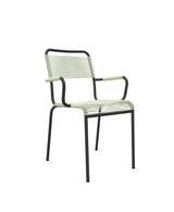 Schaffner Rigi fauteuil repas Spaghetti Vert Pastel 64 Anthracite 77 