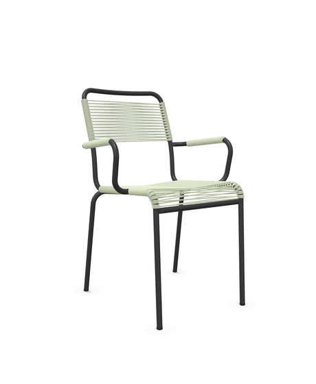 Schaffner Rigi fauteuil repas Spaghetti Vert Pastel 64 Anthracite 77 