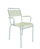Schaffner Rigi fauteuil repas Spaghetti Vert Pastel 64 Bleu Pastel 51 