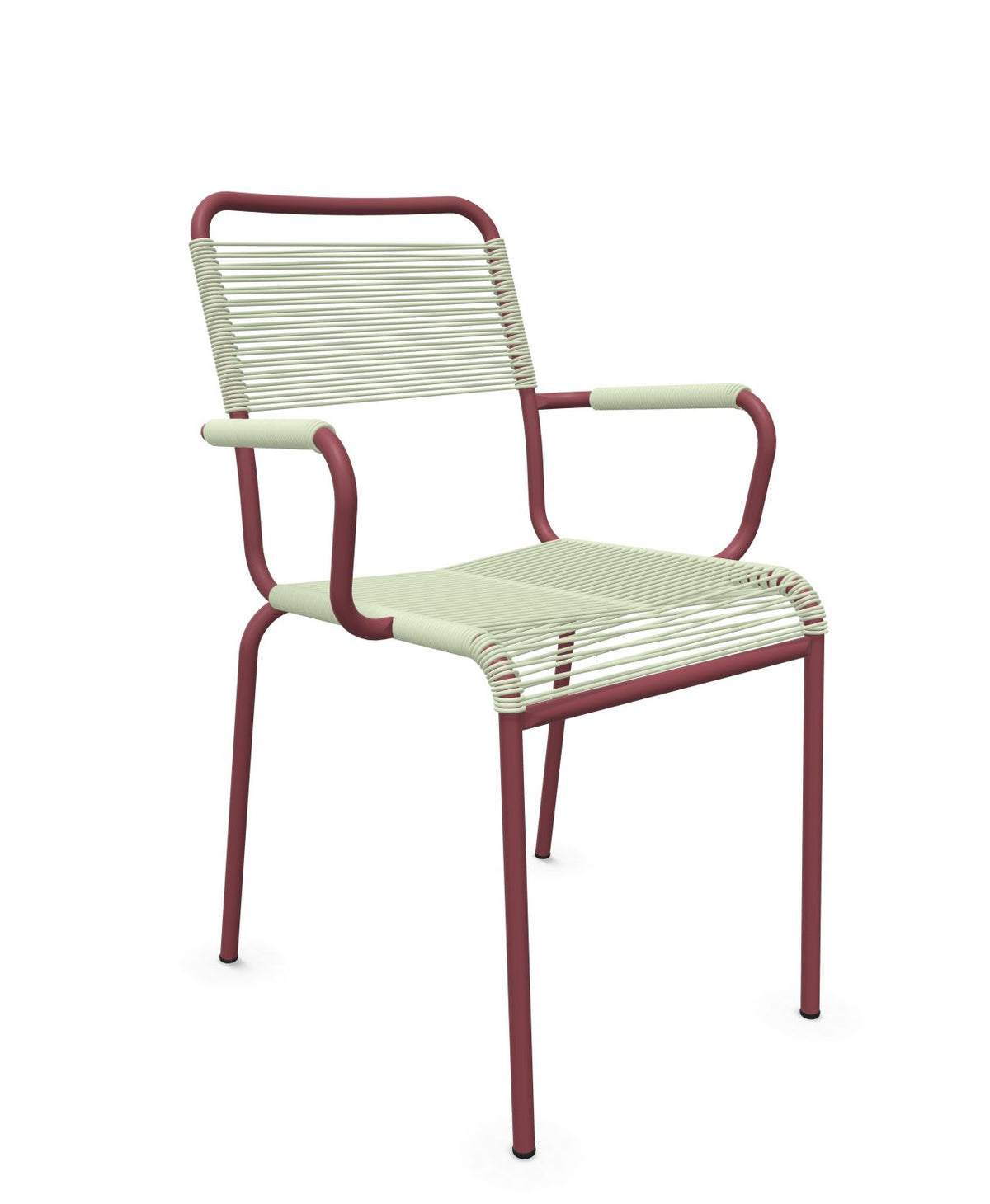 Schaffner Rigi fauteuil repas Spaghetti Vert Pastel 64 Bordeaux 38 