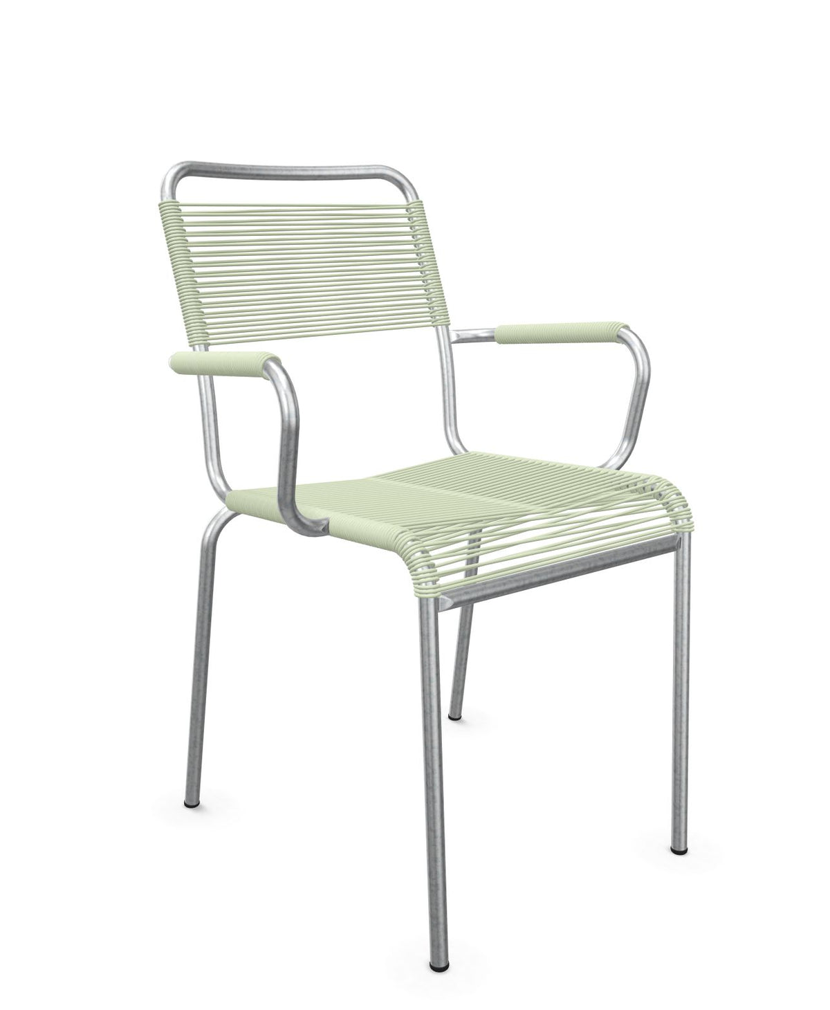 Schaffner Rigi fauteuil repas Spaghetti Vert Pastel 64 Galvanisé à chaud 02 