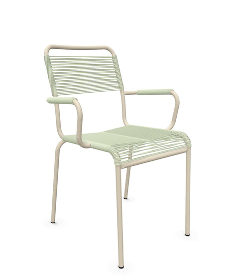 Schaffner Rigi fauteuil repas Spaghetti Vert Pastel 64 Sable Pastel 15 