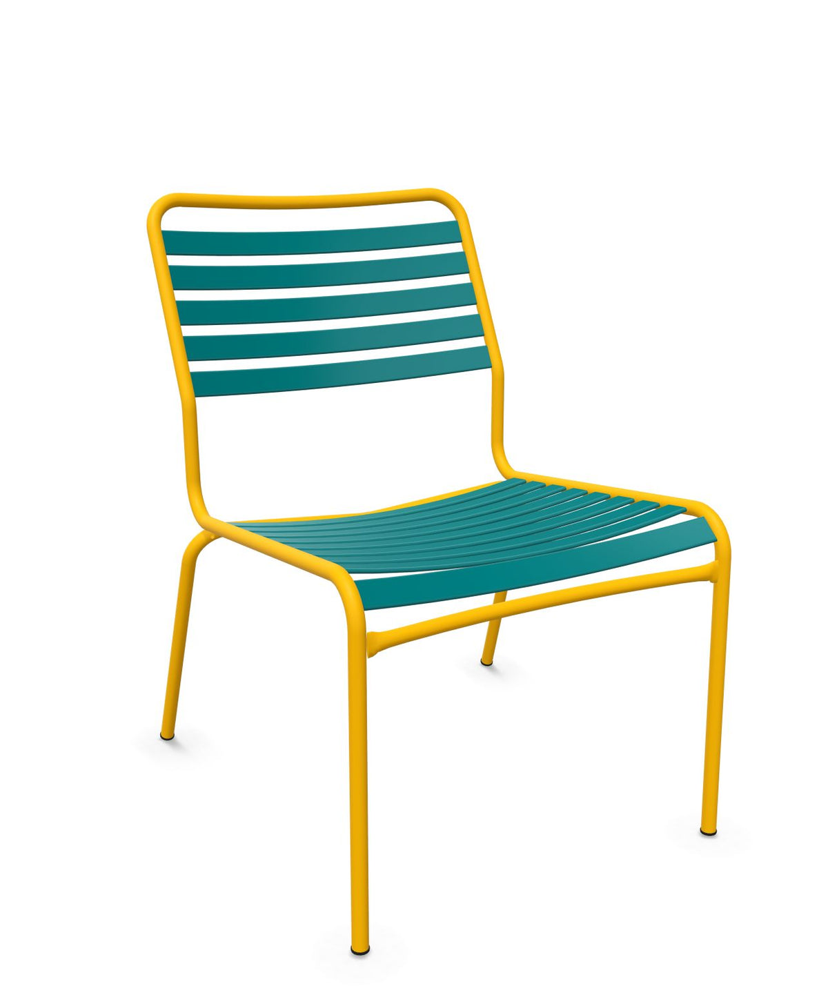 Schaffner Rigi Salon Chaise Basse Lattes Bleu Kali 56 Jaune 11 