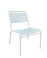 Schaffner Rigi Salon Chaise Basse Lattes Bleu Pastel 51 Blanc 90 