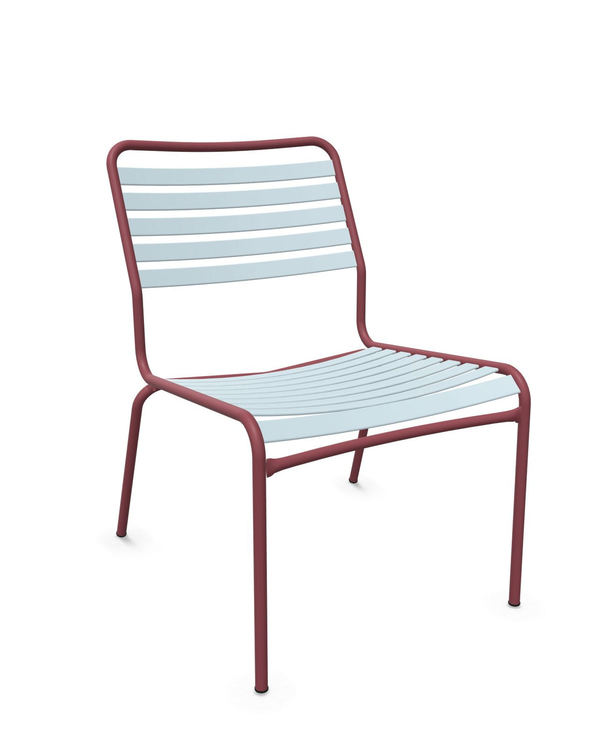 Schaffner Rigi Salon Chaise Basse Lattes Bleu Pastel 51 Bordeaux 38 