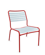 Schaffner Rigi Salon Chaise Basse Lattes Bleu Pastel 51 Rouge 30 
