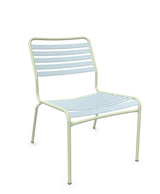 Schaffner Rigi Salon Chaise Basse Lattes Bleu Pastel 51 Vert Pastel 64 