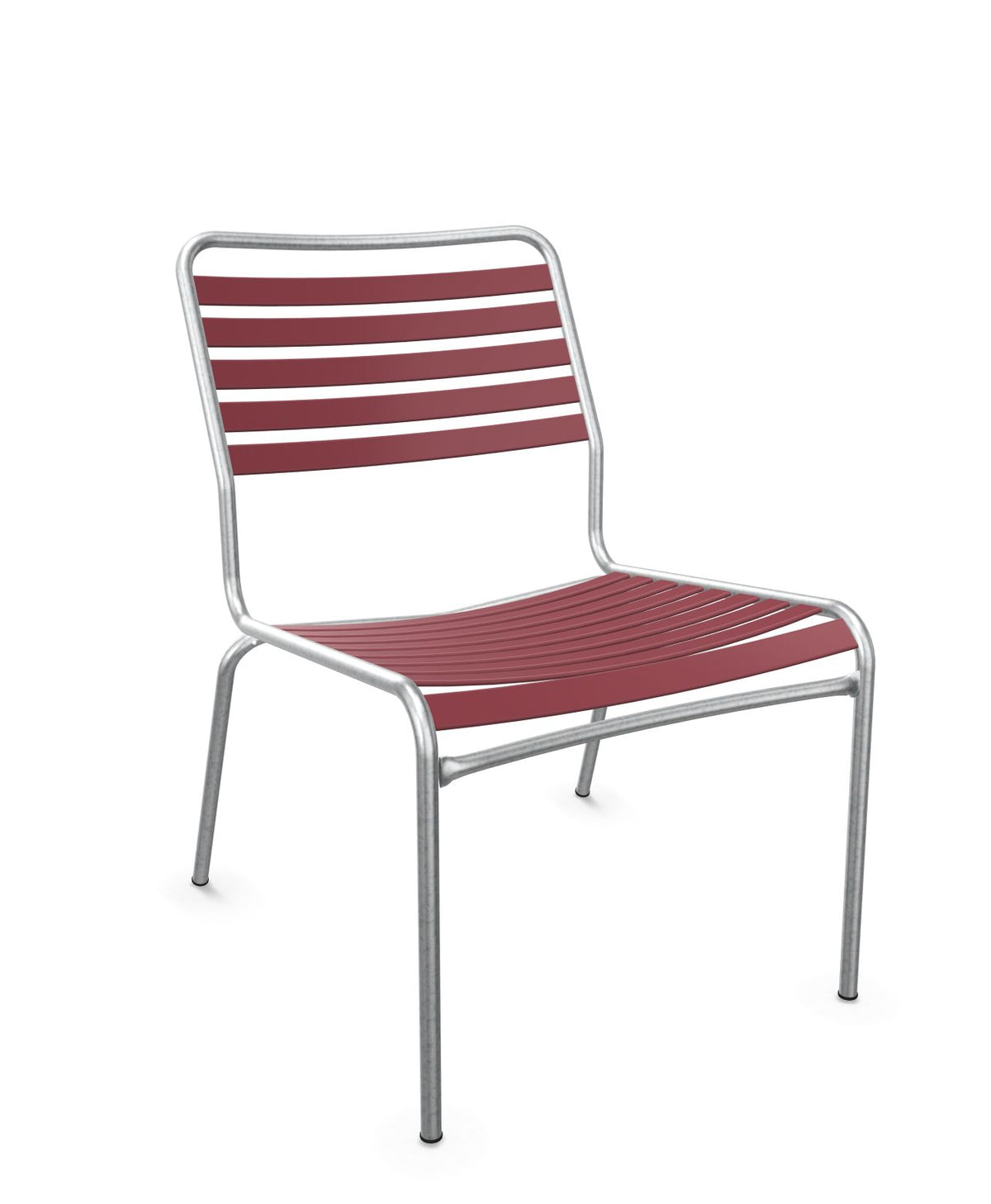 Schaffner Rigi Salon Chaise Basse Lattes Bordeaux 38 Galvanisé à chaud 02 