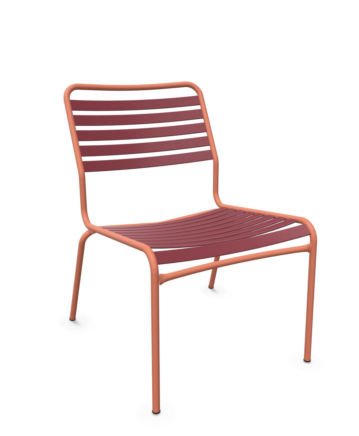 Schaffner Rigi Salon Chaise Basse Lattes Bordeaux 38 Terracotta 84 