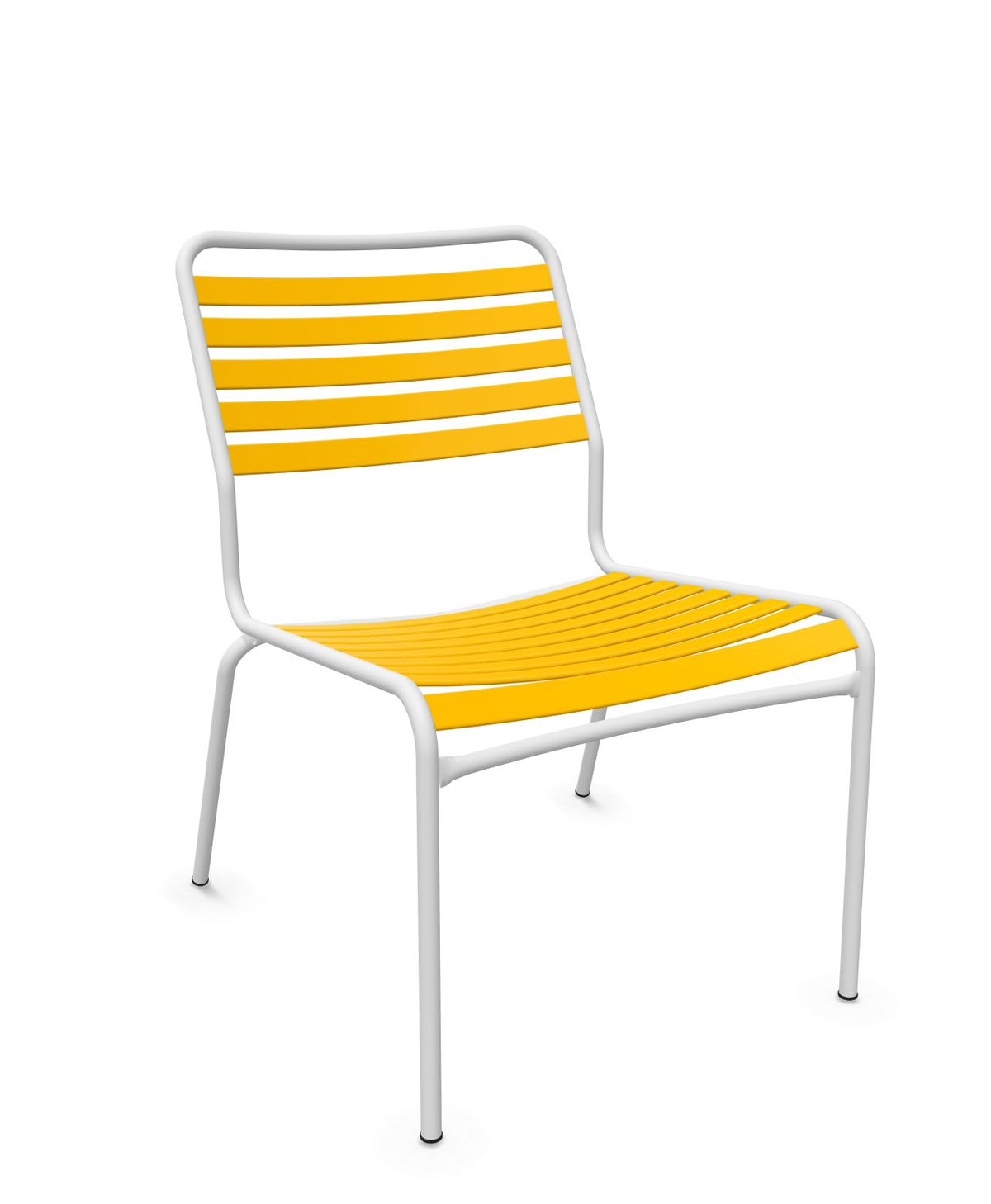 Schaffner Rigi Salon Chaise Basse Lattes Jaune 11 Blanc 90 