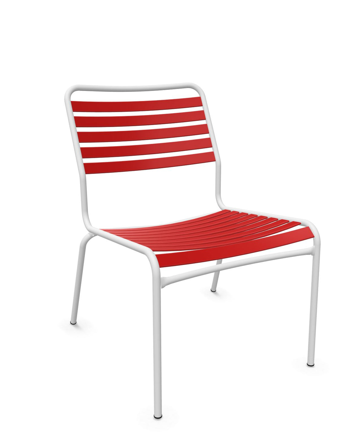 Schaffner Rigi Salon Chaise Basse Lattes Rouge 30 Blanc 90 