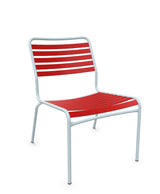 Schaffner Rigi Salon Chaise Basse Lattes Rouge 30 Bleu Pastel 51 