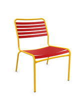 Schaffner Rigi Salon Chaise Basse Lattes Rouge 30 Jaune 11 