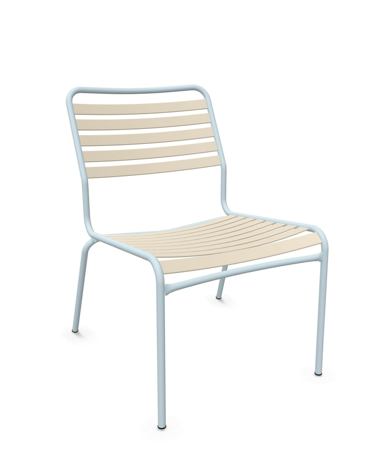 Schaffner Rigi Salon Chaise Basse Lattes Sable Pastel 15 Bleu Pastel 51 