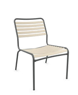 Schaffner Rigi Salon Chaise Basse Lattes Sable Pastel 15 Graphite 73 
