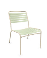 Schaffner Rigi Salon Chaise Basse Lattes Vert Pastel 64 Sable Pastel 15 