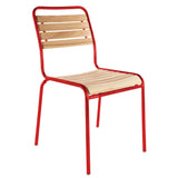 Schaffner Rigi Swiss Wood chaise à lattes en bois Laqué 92 Rouge 30 