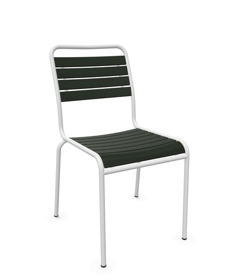 Schaffner Rigi Swiss Wood chaise à lattes en bois Vert Sapin 66 Blanc 90 