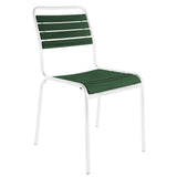 Schaffner Rigi Swiss Wood chaise à lattes en bois Vert Sapin 66 Blanc 90 